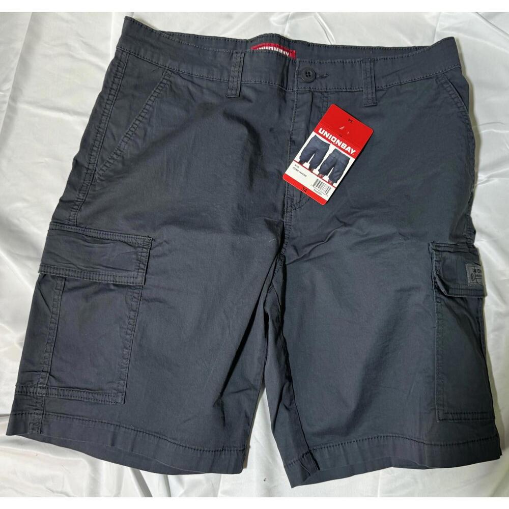 UnionBay Blue Cargo Shorts Stretch Fit Men's 34 NEW!